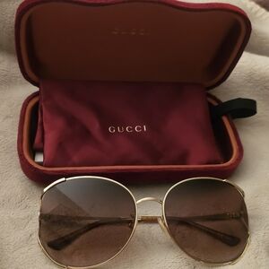Gucci Gold Sunglasses for Women